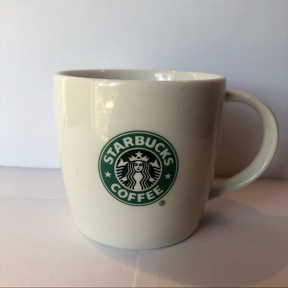 Classic Starbucks Logo Siren New Bone China White Mug Green Logo Traditional